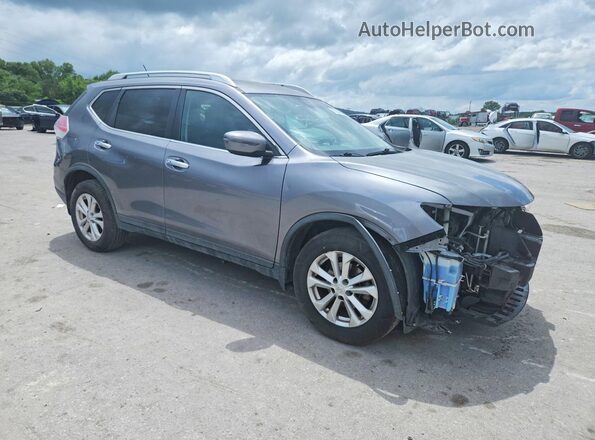 KNMAT2MT4GP651340 2016 NISSAN ROGUE Charcoal Front right
