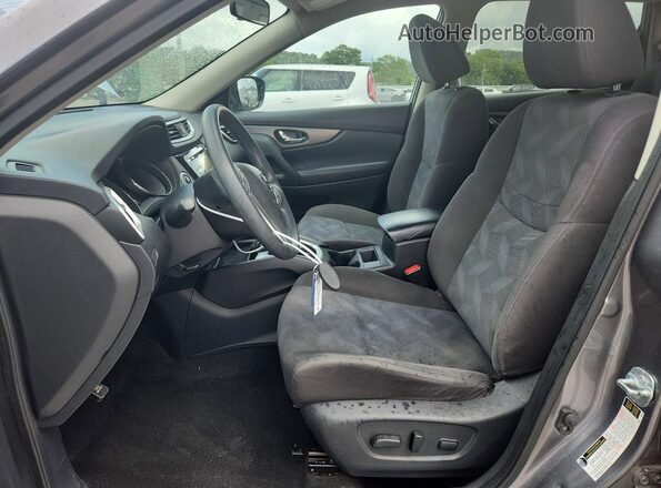 KNMAT2MT4GP651340 2016 NISSAN ROGUE Charcoal Front interior view