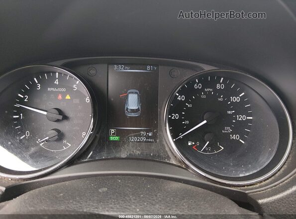 KNMAT2MT4HP572932 2017 NISSAN ROGUE Gray Widok tylnych siedzeń