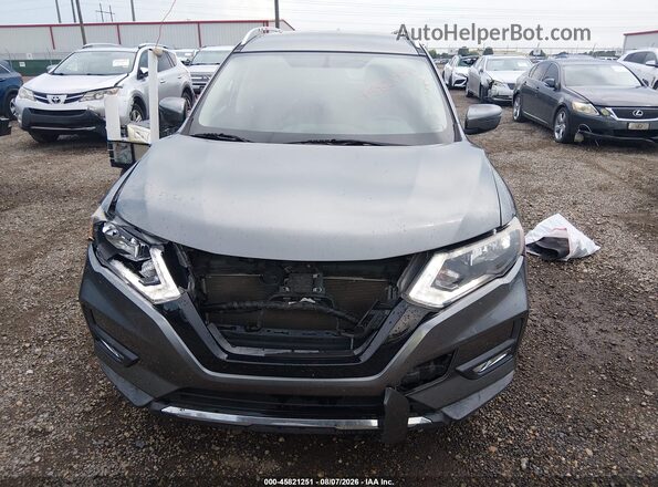 KNMAT2MT4HP572932 2017 NISSAN ROGUE Gray Widok zestawu wskaźników
