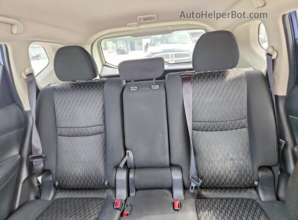 KNMAT2MT4JP507794 2018 NISSAN ROGUE Синий Вид задних сидений