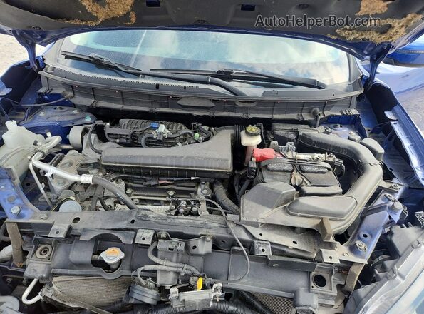KNMAT2MT4JP507794 2018 NISSAN ROGUE Синий Вид подкапотного пространства