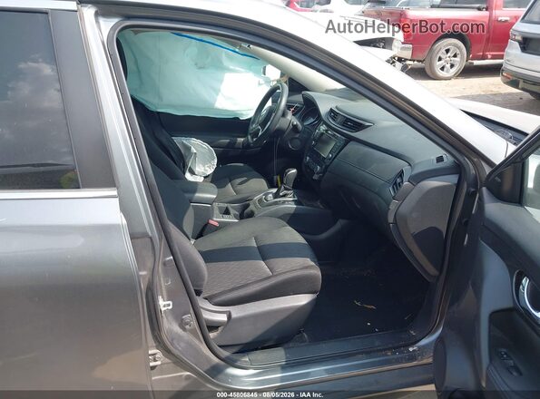 KNMAT2MT4JP519587 2018 NISSAN ROGUE Gray წინა სალონის ხედი
