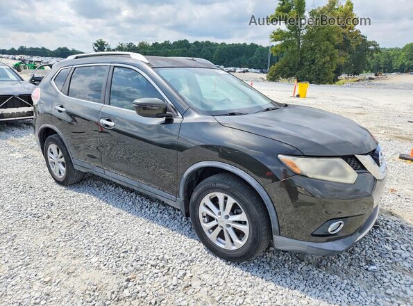 KNMAT2MT5GP668518 2016 NISSAN ROGUE Black Front right