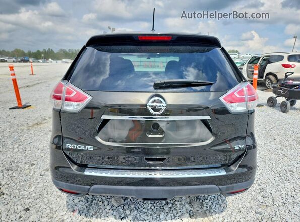 KNMAT2MT5GP668518 2016 NISSAN ROGUE Black Rear view