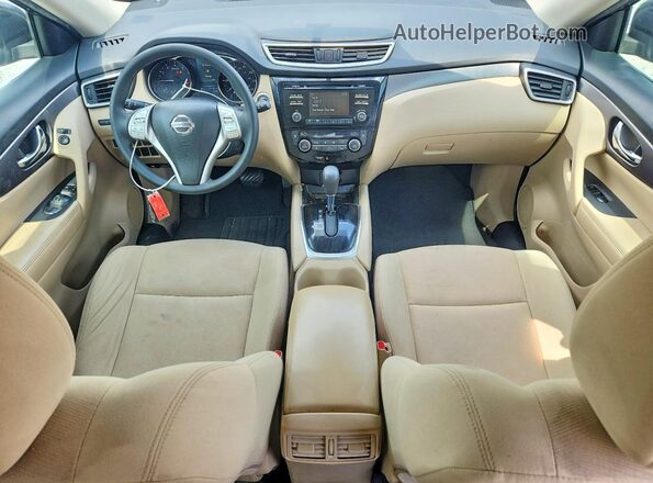 KNMAT2MT5GP668518 2016 NISSAN ROGUE Black Dashboard view