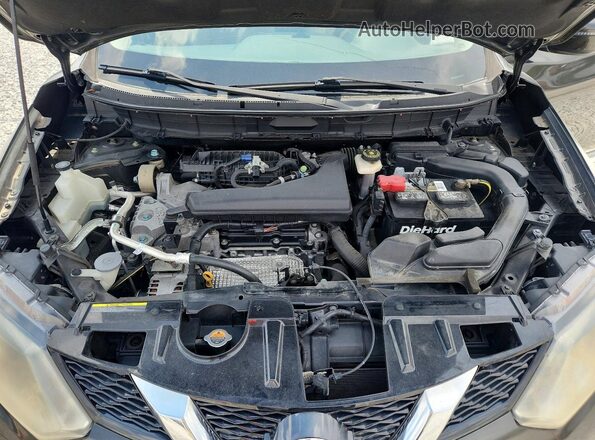 KNMAT2MT5GP668518 2016 NISSAN ROGUE Black Engine compartment view