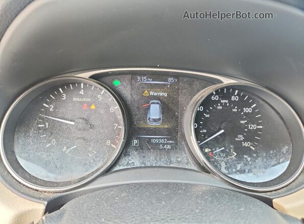 KNMAT2MT5GP668518 2016 NISSAN ROGUE Black Instrument cluster view