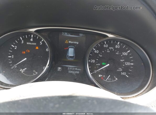 KNMAT2MT5GP674934 2016 NISSAN ROGUE Silver Հետևի նստատեղերի տեսք