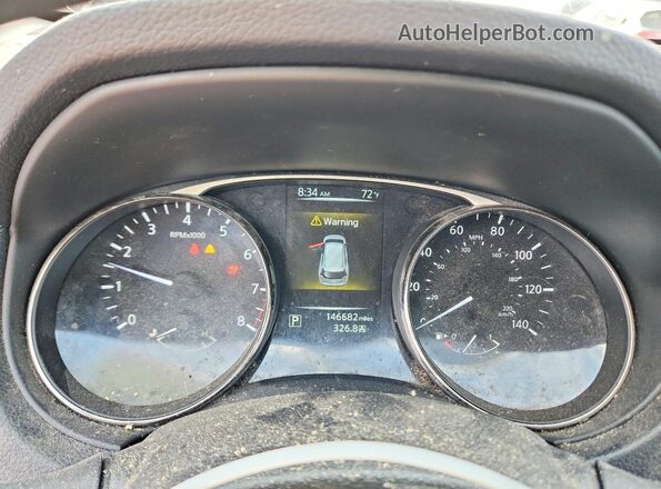 KNMAT2MT5GP706359 2016 NISSAN ROGUE White Instrument cluster view