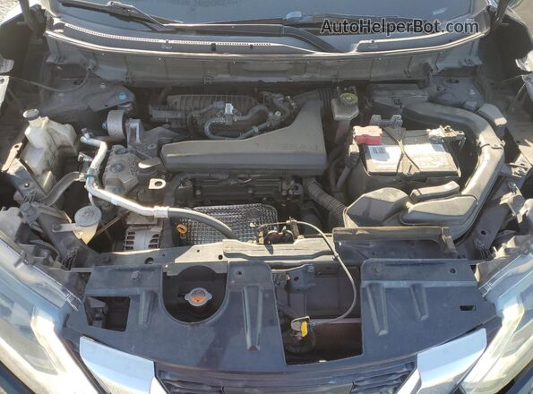 KNMAT2MT5HP598570 2017 NISSAN ROGUE Black Vista del compartimento del motor