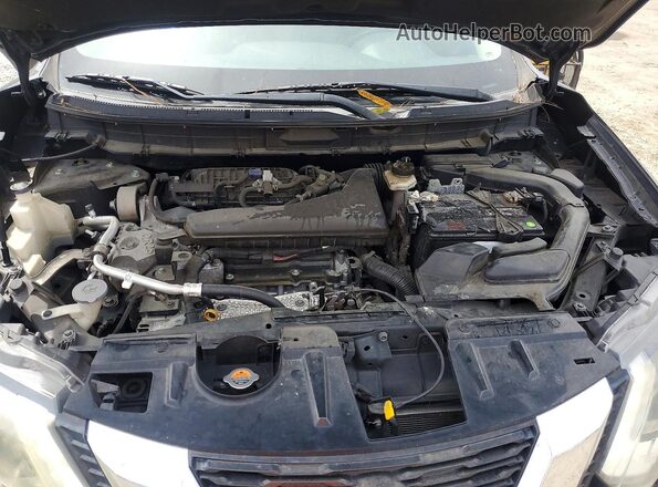 KNMAT2MT5JP514558 2018 NISSAN ROGUE Black ძრავის განყოფილების ხედი