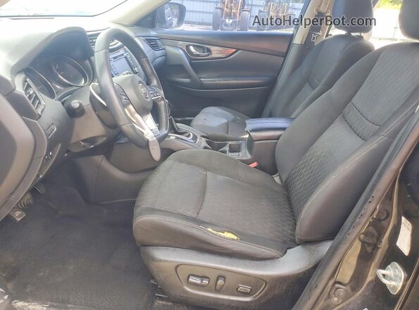 KNMAT2MT5JP514558 2018 NISSAN ROGUE Black წინა სალონის ხედი
