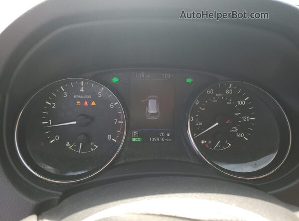 KNMAT2MT5JP596484 2018 NISSAN ROGUE Черный Вид щитка приборов