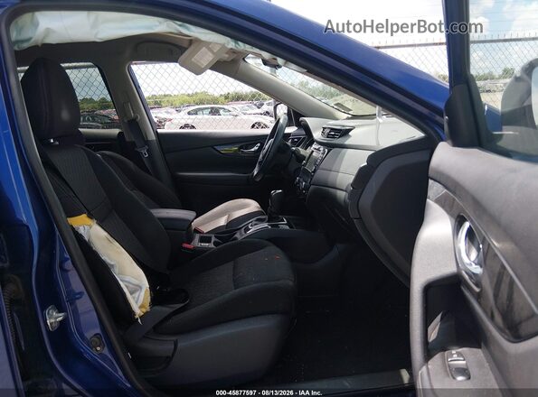 KNMAT2MT5KP512763 2019 NISSAN ROGUE Синий Вид салона спереди