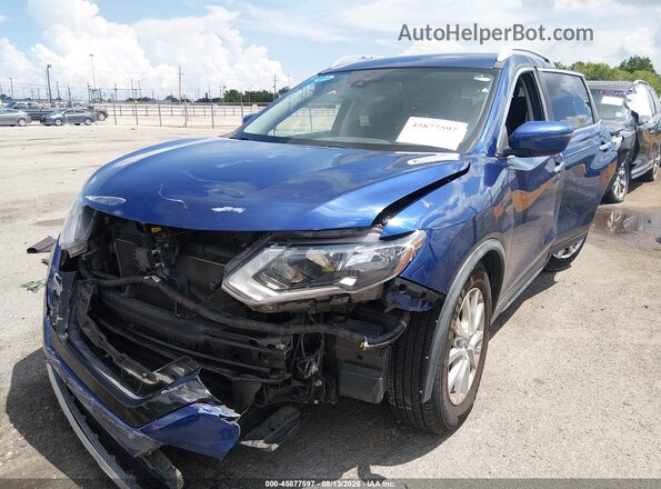 KNMAT2MT5KP512763 2019 NISSAN ROGUE Синий Передняя левая четверть