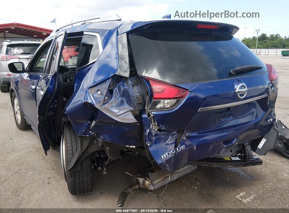 KNMAT2MT5KP512763 2019 NISSAN ROGUE Синий Задняя левая четверть