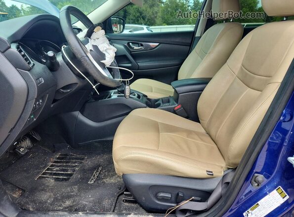 KNMAT2MT5KP522550 2019 NISSAN ROGUE Blue Вид салону спереду