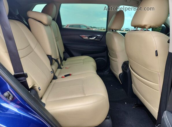 KNMAT2MT5KP522550 2019 NISSAN ROGUE Blue Вид задніх сидінь