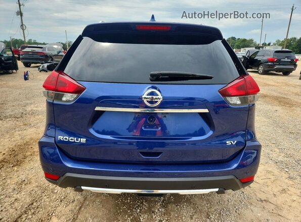 KNMAT2MT5KP522550 2019 NISSAN ROGUE Blue Вид ззаду
