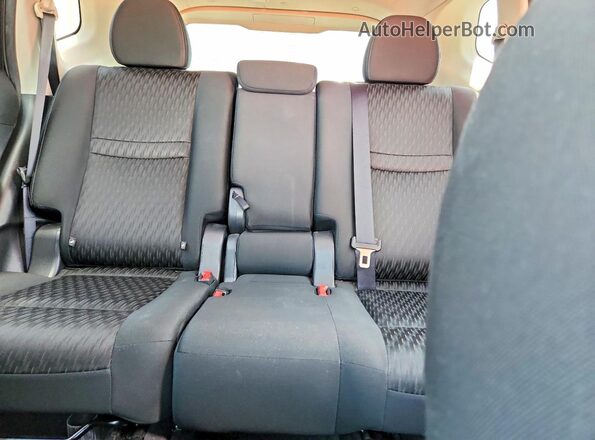 KNMAT2MT5KP532298 2017 NISSAN ROGUE Gray უკანა სავარძლების ხედი
