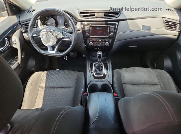 KNMAT2MT5KP532298 2017 NISSAN ROGUE Gray წინა პანელის ხედი