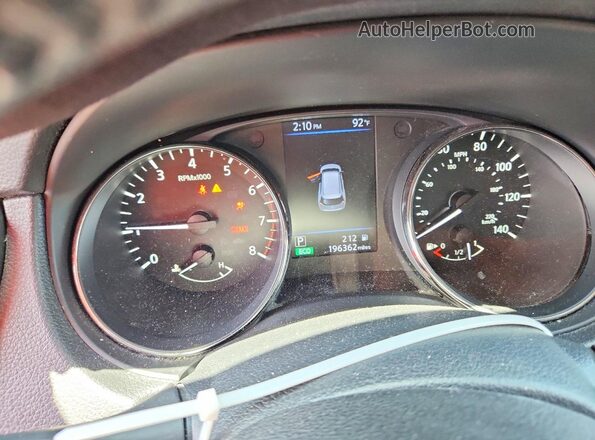 KNMAT2MT5KP532298 2017 NISSAN ROGUE Gray ხელსაწყოთა პანელის ხედი