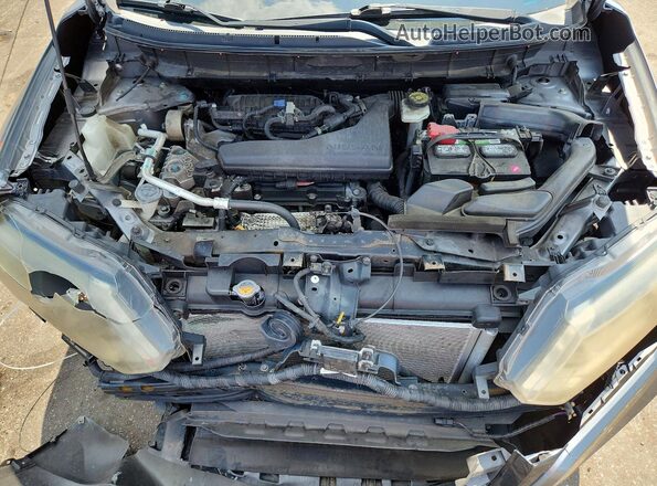 KNMAT2MT5KP532298 2017 NISSAN ROGUE Gray ძრავის განყოფილების ხედი