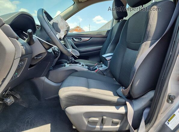 KNMAT2MT5KP532298 2017 NISSAN ROGUE Gray წინა სალონის ხედი