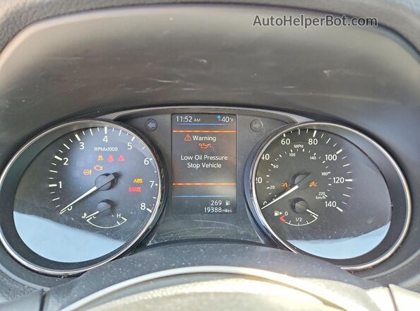 KNMAT2MT5KP556021 2019 NISSAN ROGUE Серый Вид щитка приборов