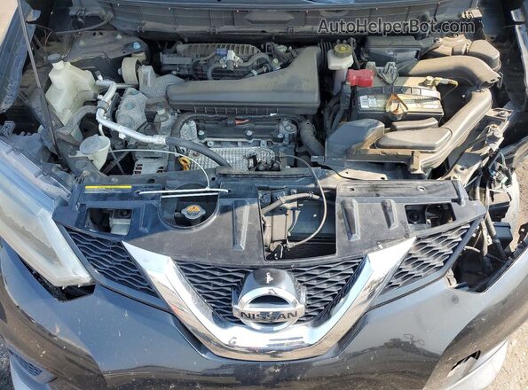 KNMAT2MT6GP604844 2016 NISSAN ROGUE Black Вид задньої частини салону