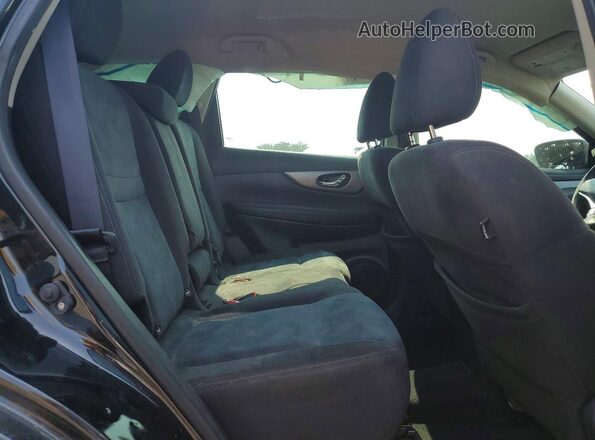 KNMAT2MT6GP604844 2016 NISSAN ROGUE Black Вид задніх сидінь