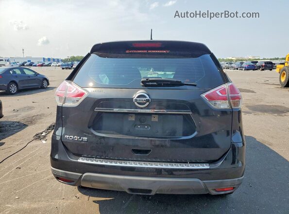 KNMAT2MT6GP604844 2016 NISSAN ROGUE Black Вид ззаду