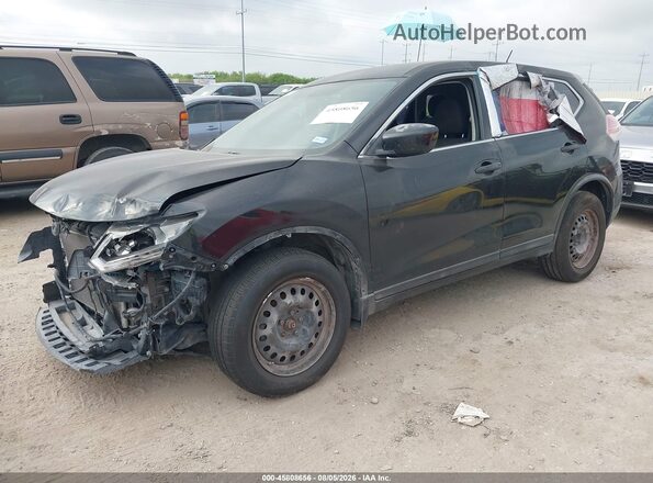 KNMAT2MT6GP640520 2016 NISSAN ROGUE Black Przód lewy