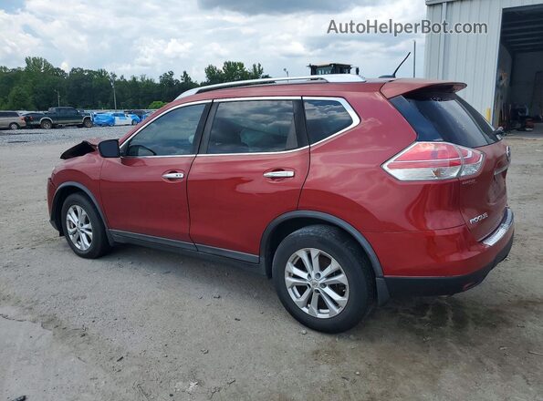 KNMAT2MT6GP653588 2016 NISSAN ROGUE Красный Задняя левая четверть