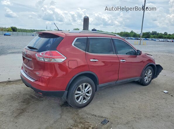 KNMAT2MT6GP653588 2016 NISSAN ROGUE Красный Задняя правая четверть