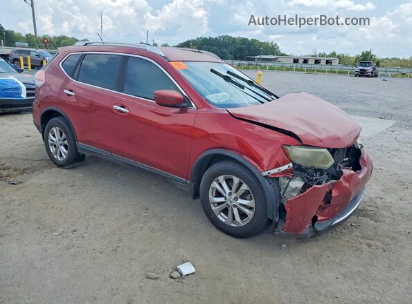 KNMAT2MT6GP653588 2016 NISSAN ROGUE Красный Передняя правая четверть