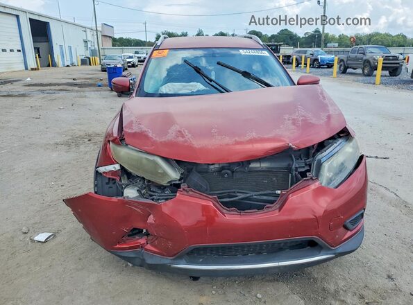 KNMAT2MT6GP653588 2016 NISSAN ROGUE Красный Вид спереди
