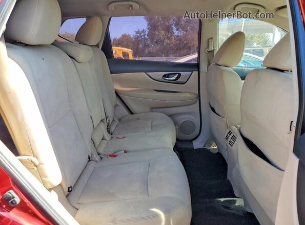 KNMAT2MT6GP673680 2016 NISSAN ROGUE Red Vista interior trasera