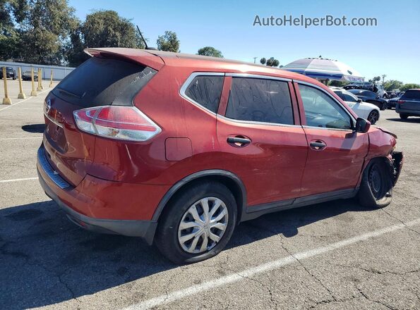 KNMAT2MT6GP673680 2016 NISSAN ROGUE Red Trasero derecho