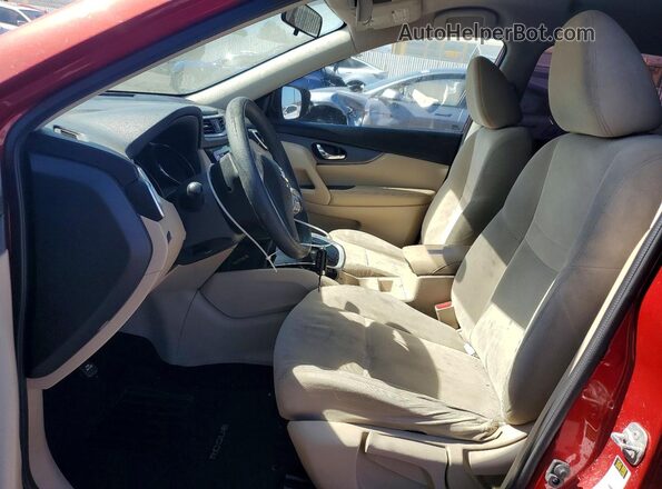 KNMAT2MT6GP673680 2016 NISSAN ROGUE Red Vista interior delantera