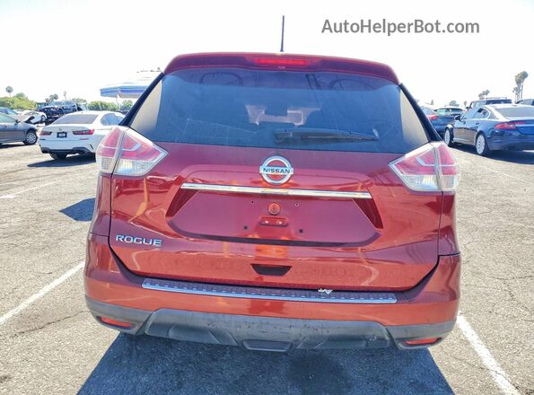 KNMAT2MT6GP673680 2016 NISSAN ROGUE Red Vista trasera