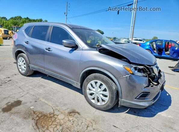 KNMAT2MT6GP676076 2016 NISSAN ROGUE Gray Առջևի վահանակի տեսք