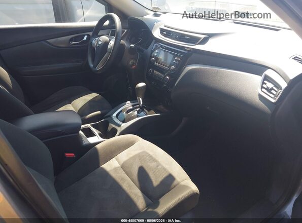 KNMAT2MT6GP698806 2016 NISSAN ROGUE Gray Widok wnętrza z przodu