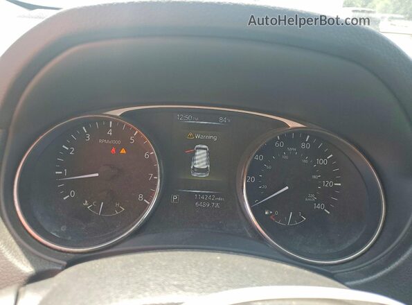KNMAT2MT6GP704846 2016 NISSAN ROGUE White უკანა სავარძლების ხედი