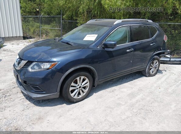 KNMAT2MT6GP707035 2016 NISSAN ROGUE Black Vista tres cuartos delantera izquierda
