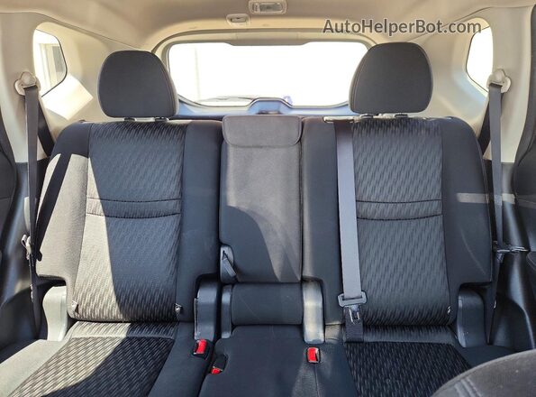 KNMAT2MT6HP519391 2017 NISSAN ROGUE Gray უკანა სავარძლების ხედი