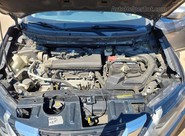 KNMAT2MT6HP519391 2017 NISSAN ROGUE Gray ძრავის განყოფილების ხედი