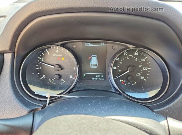KNMAT2MT6HP519391 2017 NISSAN ROGUE Gray ხელსაწყოთა პანელის ხედი