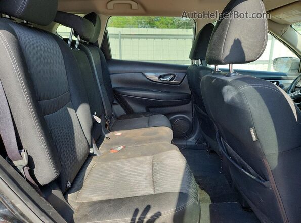 KNMAT2MT6HP524638 2017 NISSAN ROGUE Black Вид задніх сидінь